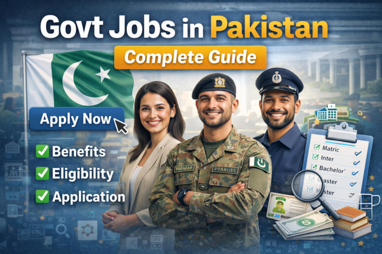 Pakistani Government Jobs: All-Inclusive Guide to Government Jobs, Benefits, Qualifications, and Application Procedure (2026)