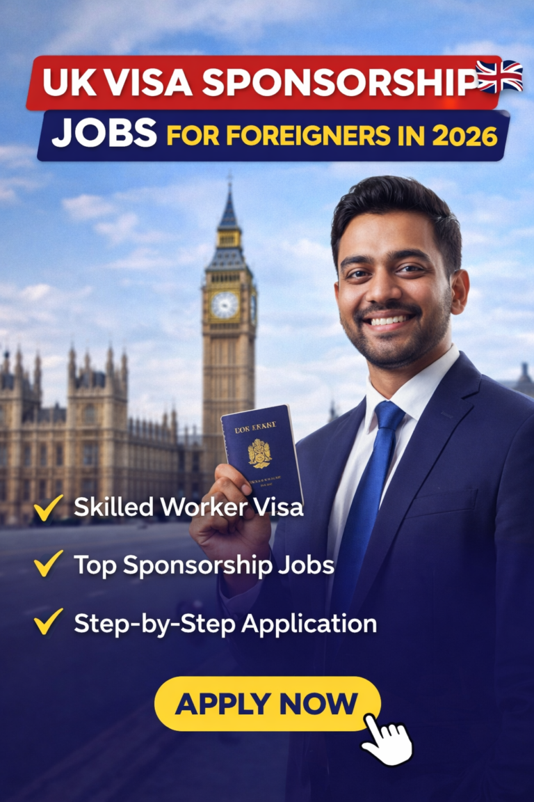 UK Visa Sponsorship Jobs for Foreigners in 2026 – Apply Now