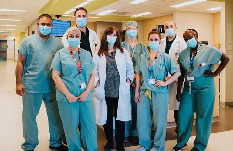 Alt tag: Healthcare professional providing patient care in a Canadian hospital